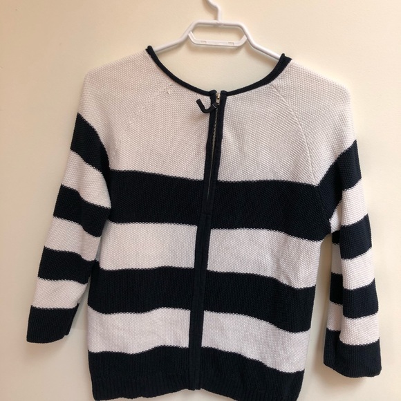 Blue and white striped sweater - Picture 3 of 5